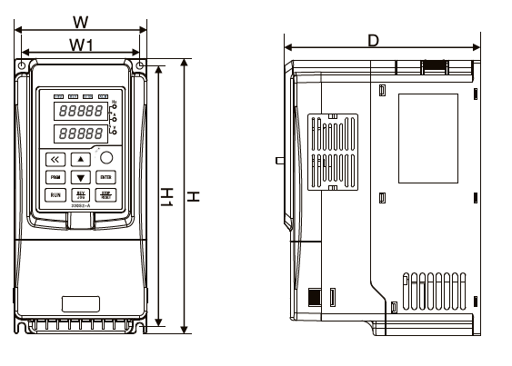 K20 Series Economical VFD （0.75~2.2kW）(图6)