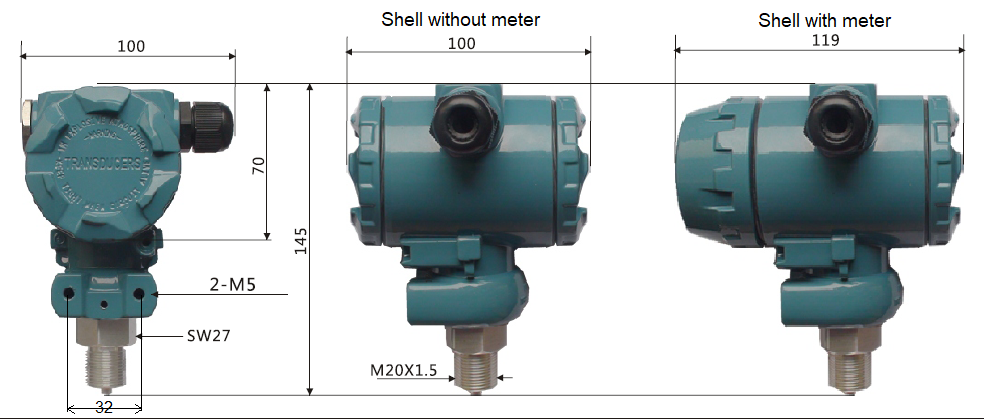 RZ25 Series Explosion-proof Pressure Transmitter (图1)